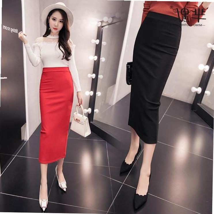 Chân váy bút chì xẻ sau 80cm chất tuyết mưa cao cấp