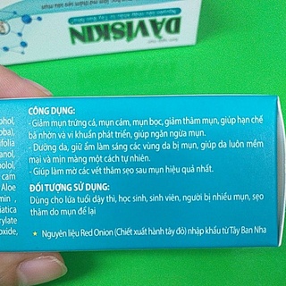 Kem ngừa mụn trứng cá DàViskin