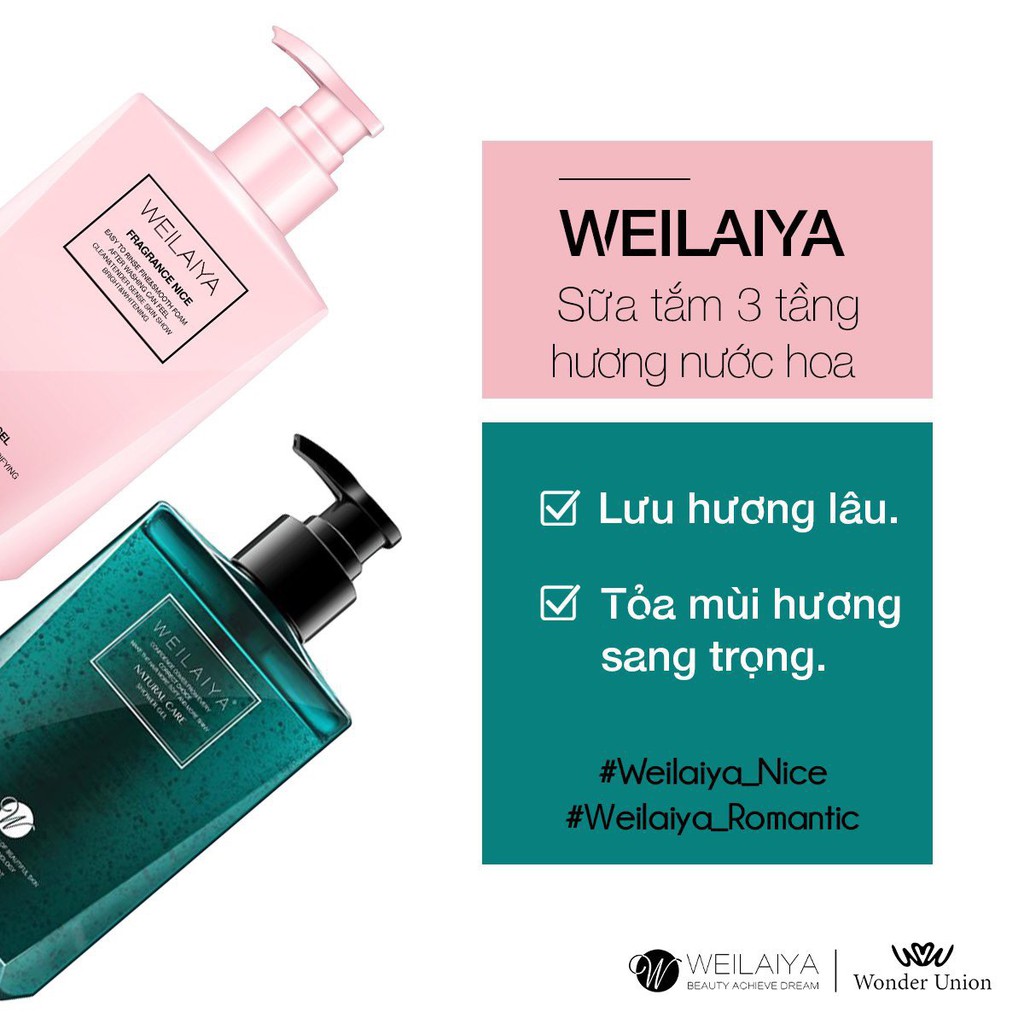 Sữa gel tắm trứng cá WEILAIYA chính hãng chiết xuất từ cá tằm Carvia (sẵn số lượng)