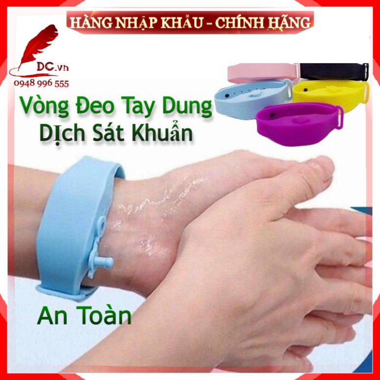 [Hàng Xịn - Loại 1] Vòng Đeo Tay Đựng Dung Dịch Sát Khuẩn Rửa tay Nhanh