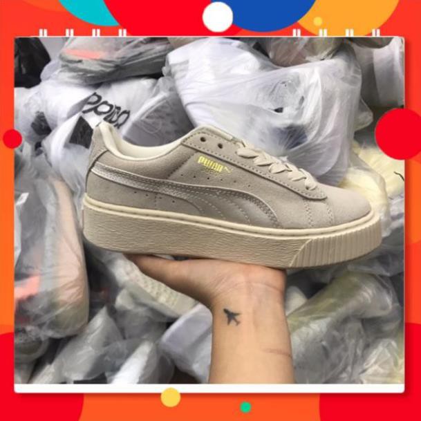Giầy puma mầu be da lộn 1:1 ( full box + free ship ) B*&^ -aq1
