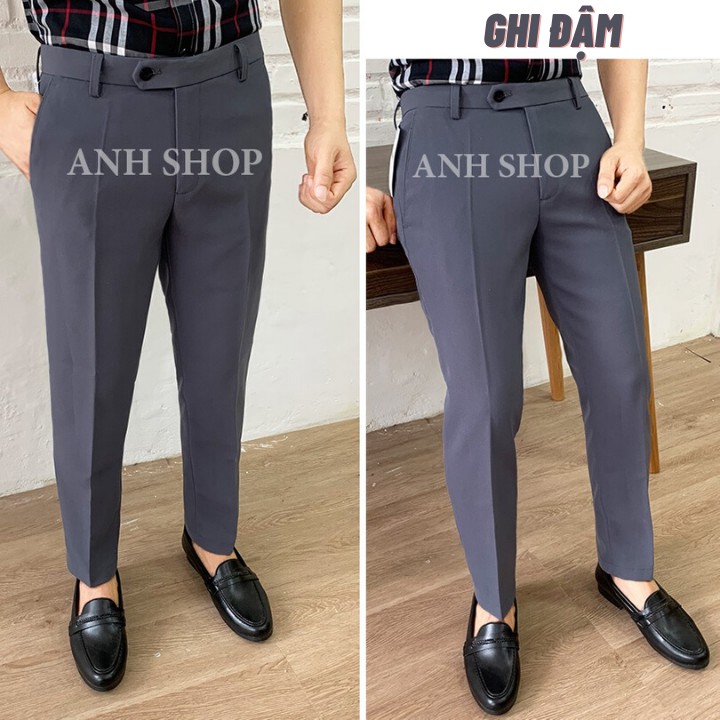 Quần âu nam đẹp vải co giãn nhẹ chống nhăn phong cách công sở | BigBuy360 - bigbuy360.vn