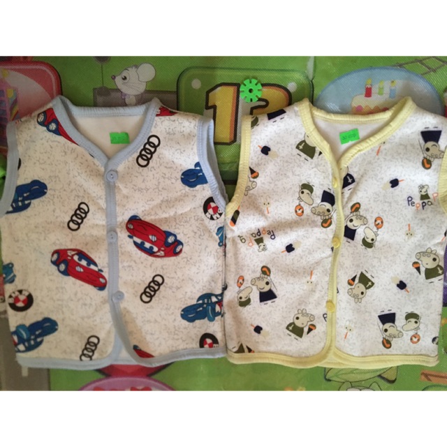 Áo khoác ba lỗ nỉ lông cho bé