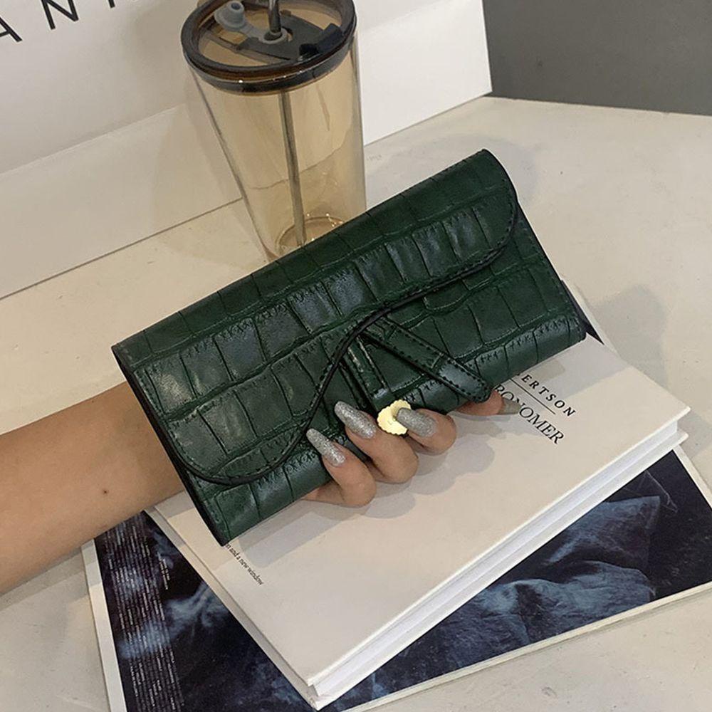 MIHAN1 Ví Cầm Tay Dáng Dài Nhiều Ngăn Thiết Kế Đơn Giản