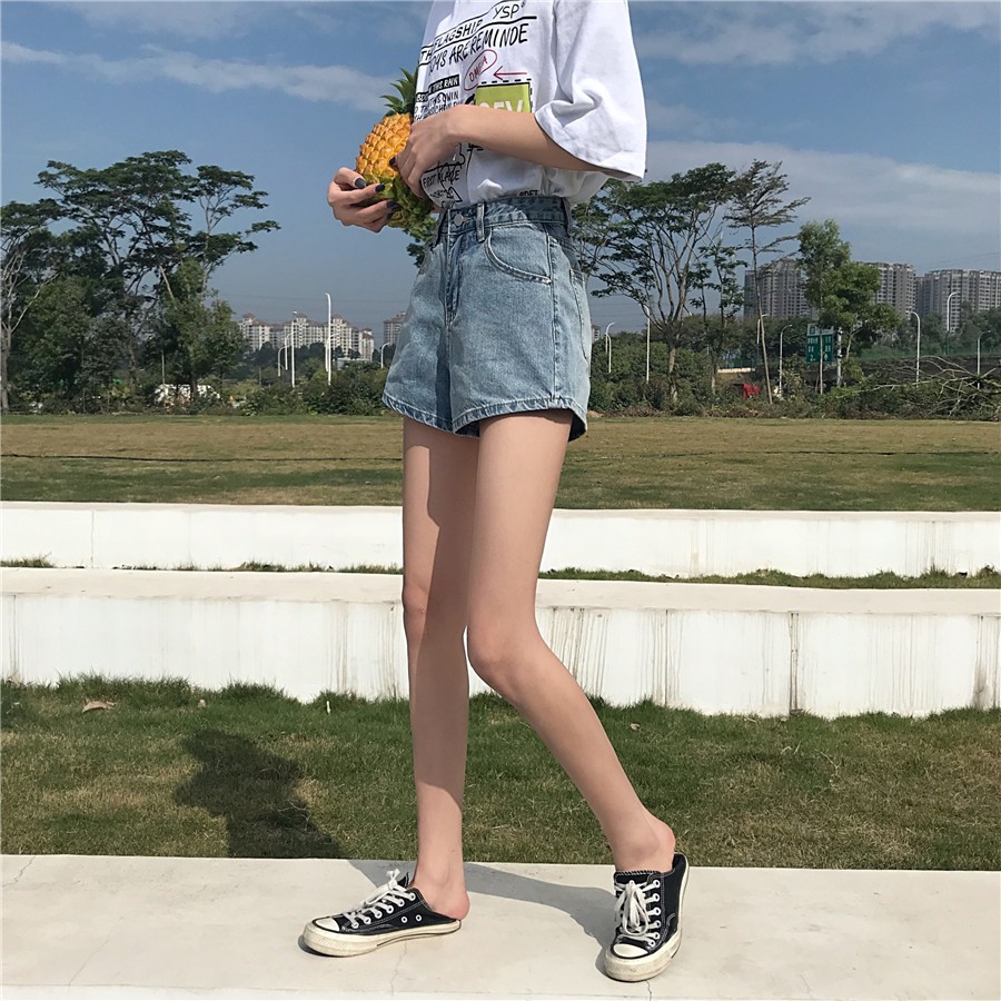 Quần short jean nữ TRƠN XANH VỪA mẫu mới SV8VF-467