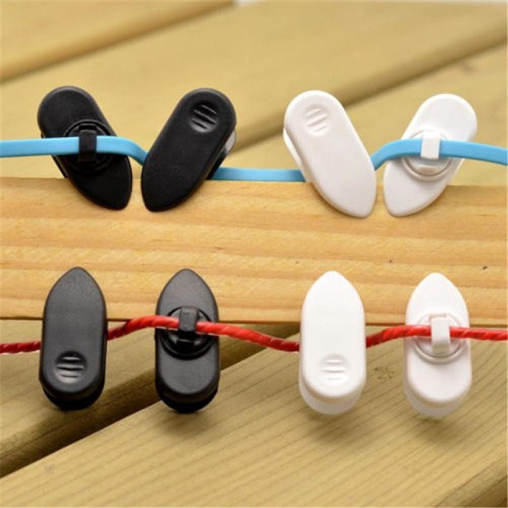 5PCS Clips for Headphone Earphone Cable Wire Fine Nip Clamp Holder Mount Collar