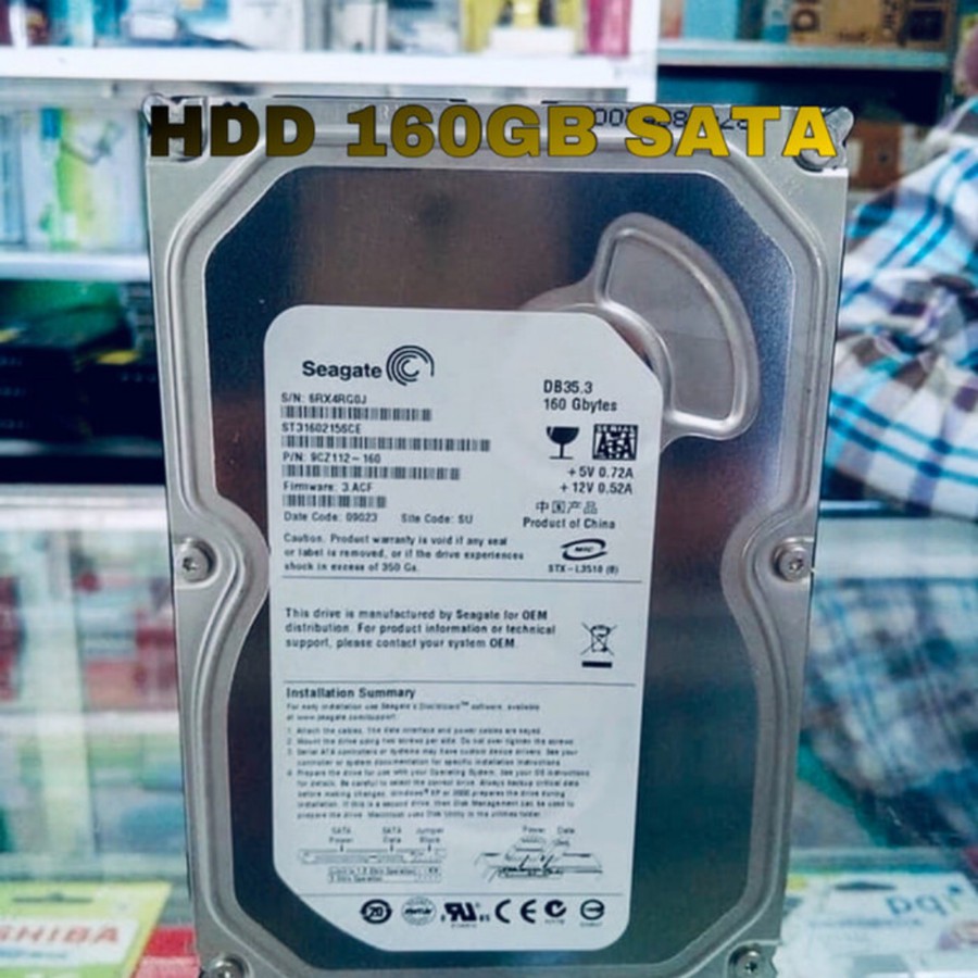 Ổ Cứng Ngoài Seagate Sata 160gb Cho Cpu Máy Tính