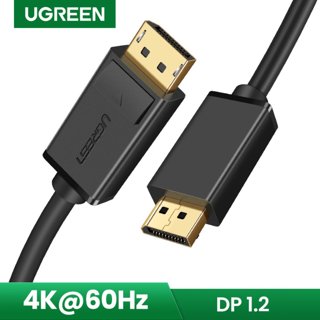 Dây DisplayPort 2 Đầu Đực Ugreen DP102 10245 10244 10211 10212 10213 Support 4K@60Hz Chính Hãng