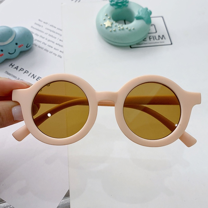Kính Râm Gọng Tròn Phong Cách Hoàng Tử Cho Bé 1-8 Tuổi