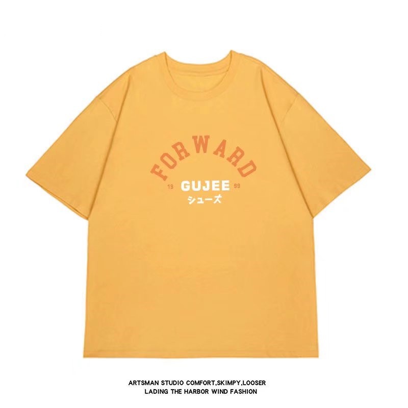 Áo Thun Nam Tay Ngắn Dáng Rộng Cổ Tròn In Chữ Thời Trang Size M-8XL