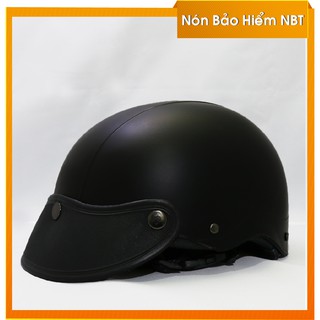 Nón Bảo Hiểm - Nón Trơn Màu Đen