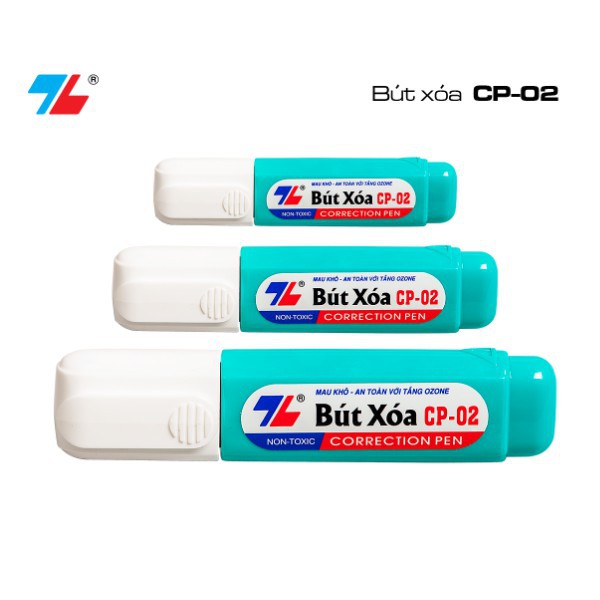 Bút Xoá, Bút Xóa Nước Thiên Long CP-02 Dung Tích Mực12ml- Ngòi Kim Loại, Mực Nước Nhanh Khô