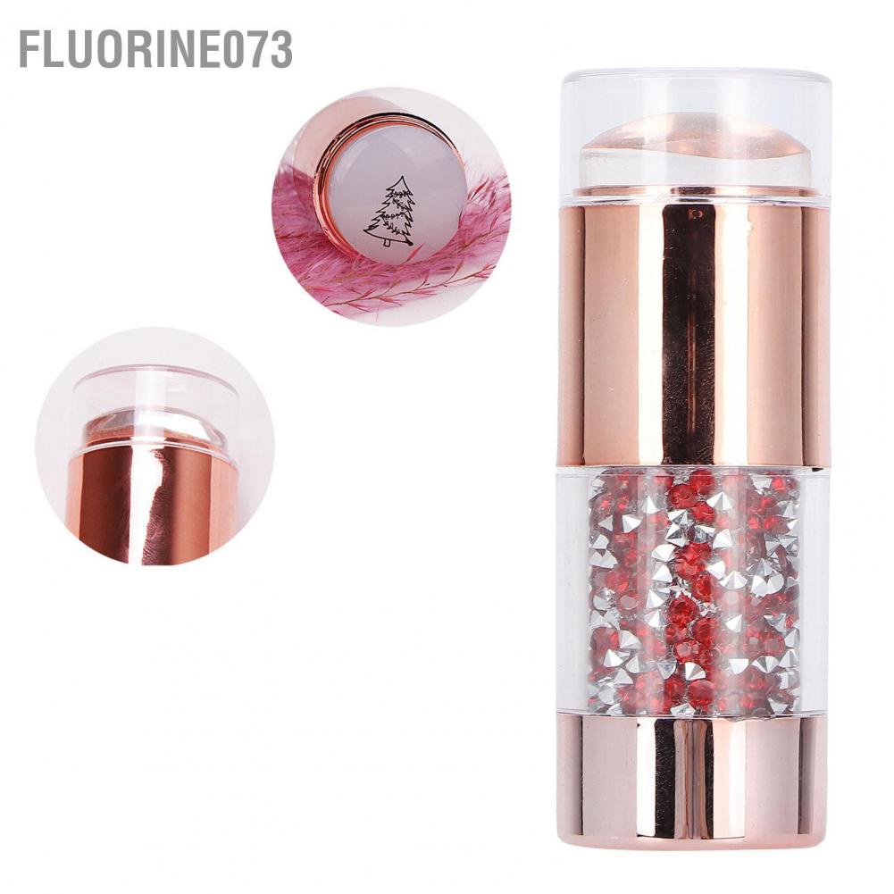 [Hàng mới về] Con dấu và tấm dập trang trí móng tay 2 đầu bằng silicone