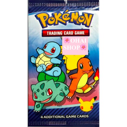 Pack Thẻ Bài Pokemon TCG Phiên Bản Đặc Biệt Kỷ Niệm 25 Năm Pokemon USA McDonald Chính Hãng