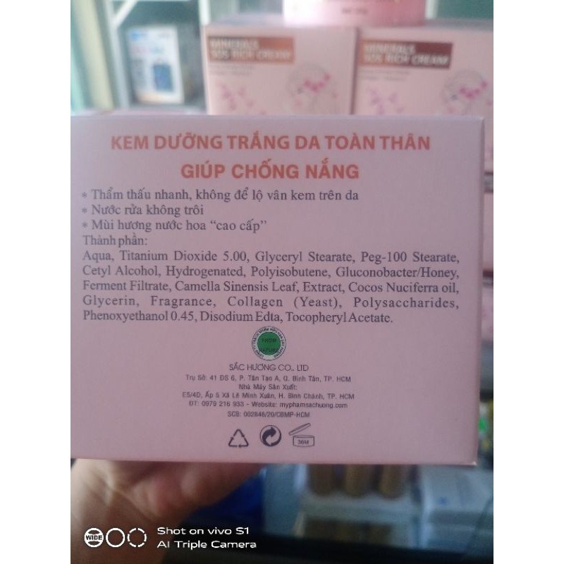 KEM DƯỠNG TOÀN THÂN SẮC HƯƠNG