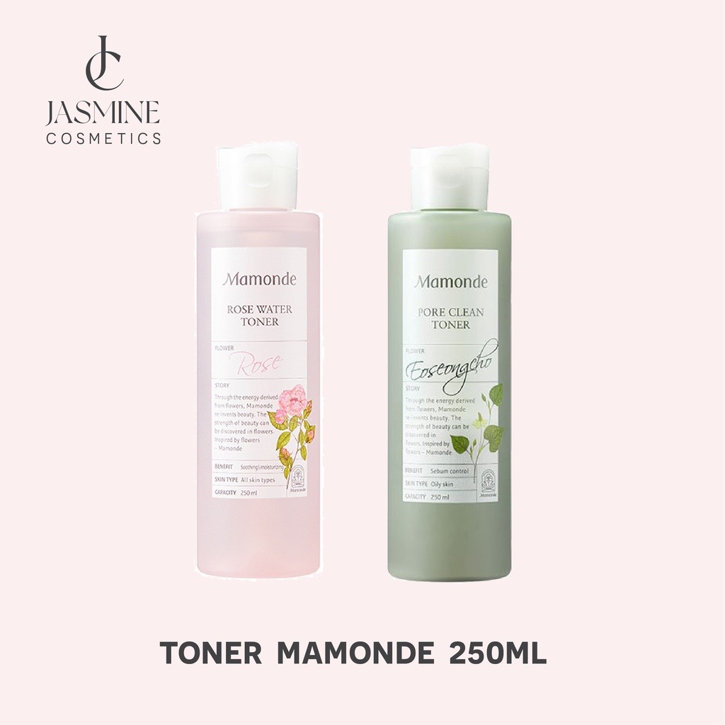 Nước Hoa Hồng Toner Mamonde 250ml (Pore Clean toner và Rose Water Toner)