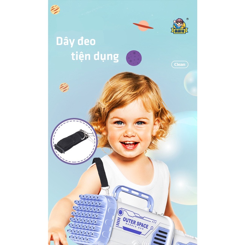 Súng bắn bong bóng 60-80 nòng siêu mạnh, loại to lớn.Máy bắn bong bóng xà phòng 60-80 nòng siêu mạnh