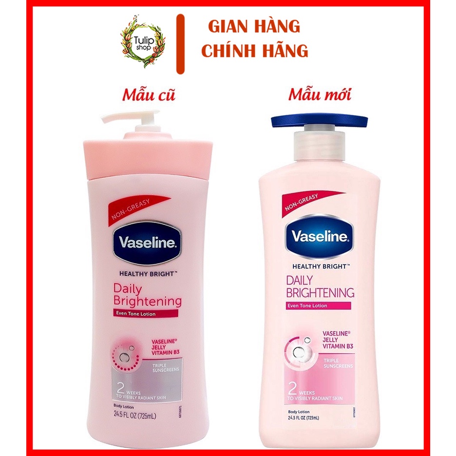 Sữa Dưỡng Thể Vaseline Màu Hồng 725ml Hàng Chuẩn