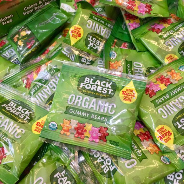 Gói Kẹo Dẻo Organic Gummy Bear BLACK FOREST 23g x 10 gói