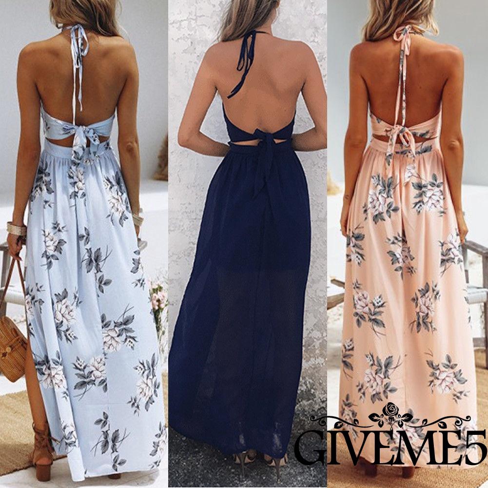 Đầm maxi dài in hoa phong cách Boho | BigBuy360 - bigbuy360.vn