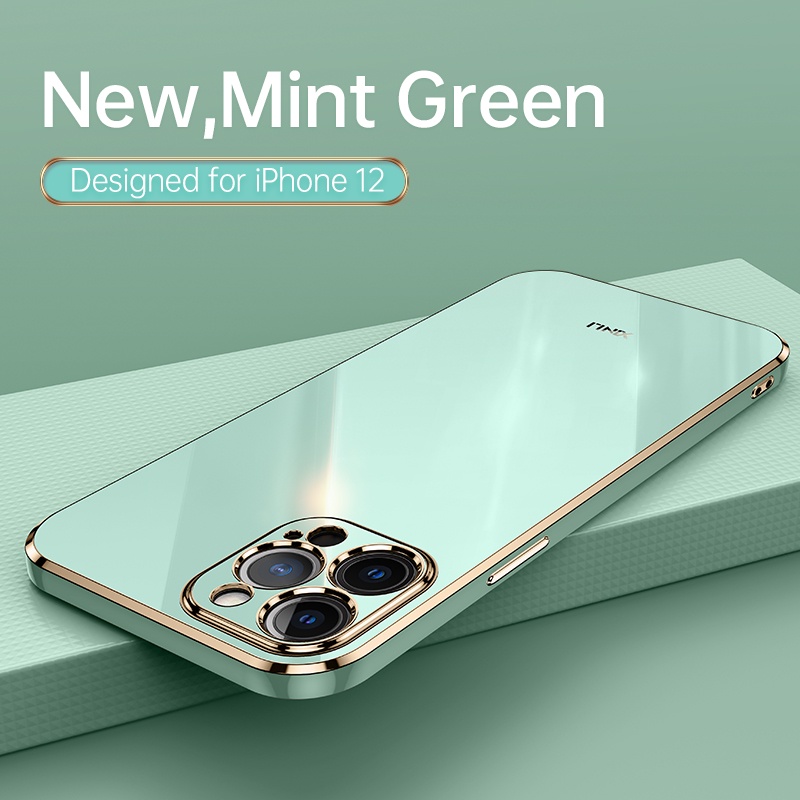 Ốp điện thoại Lenuo tpu mềm chống sốc mạ điện 6D sang trọng thích hợp cho iPhone 13 12 Pro Max 13 mini