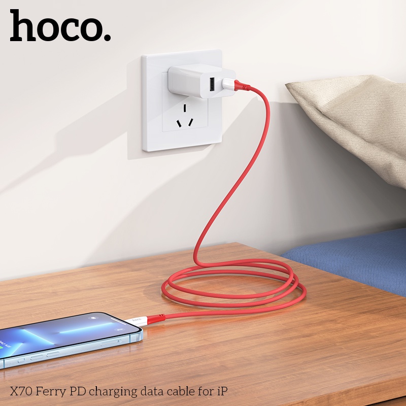 Dây cáp sạc nhanh HOCO. X70 1 mét  20W USB C sang  dành cho  xr xs 11