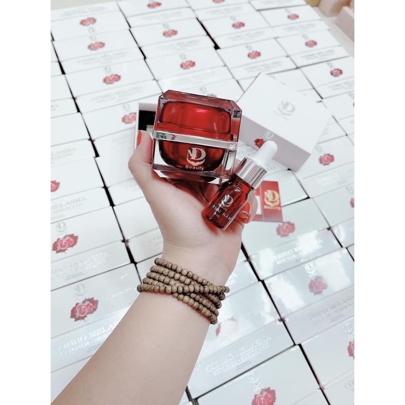COMBO KEM NÁM LỰU ĐỎ PHIÊN BẢN 2021 - MELASMA KEM NÁM SERUM NÁM