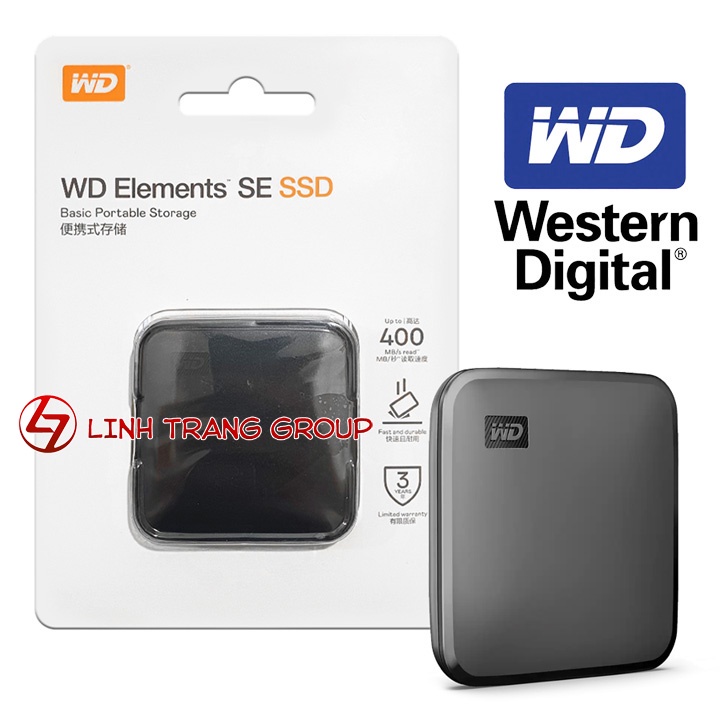 Ổ cứng SSD di động USB3.0 WD Elements SE 480GB - bảo hành 3 năm - SD130 | WebRaoVat - webraovat.net.vn