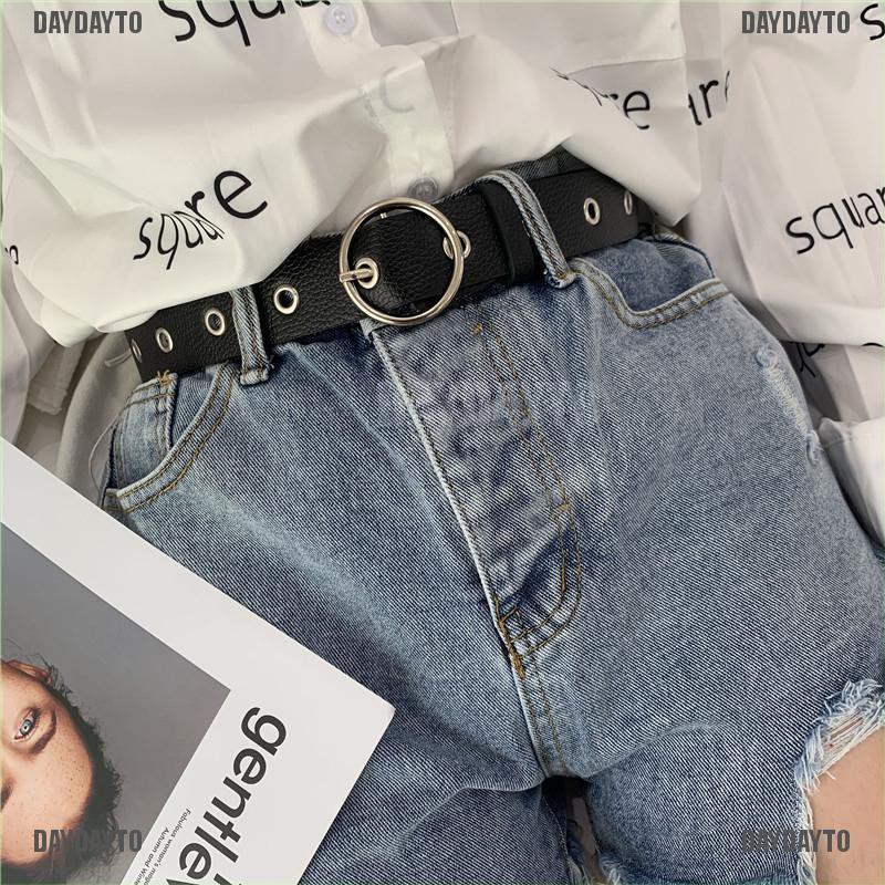 Thắt Lưng Da Khóa Tròn Thời Trang Cho Nữ