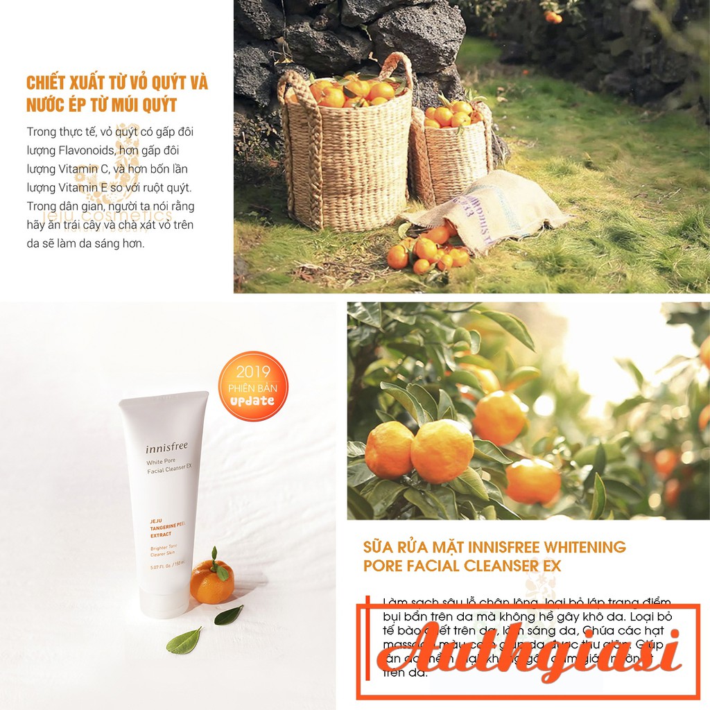 Sữa rửa mặt Innisfree Green Tea \ Apple Seed \ Jeju Volcanic \ Bija Trouble \ Sea Salt \ Brightening Pore Srm 30-150ml | BigBuy360 - bigbuy360.vn