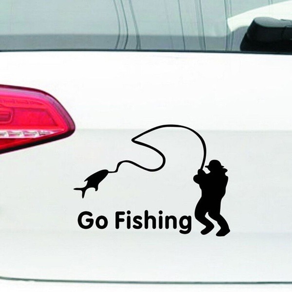 miếng dán trang trí xe GO FISHING