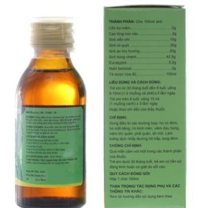 Siro ho Eugica  – Hỗ trợ giảm ho do viêm họng, viêm phế quản, giảm đau rát cổ họng (100ml)