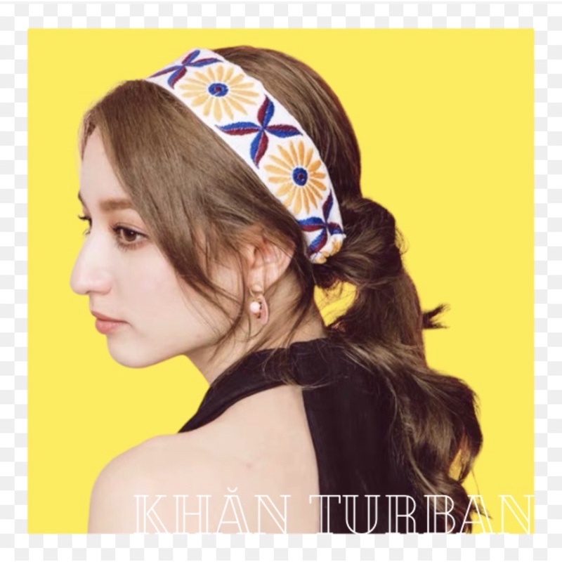 Cài tóc thêu hoa handmade phong cách du mục