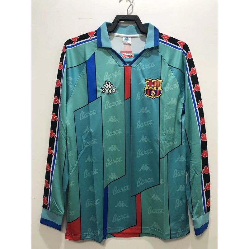 Áo Thun Đá Banh Tay Dài 96/97 Barcelona Cao Cấp