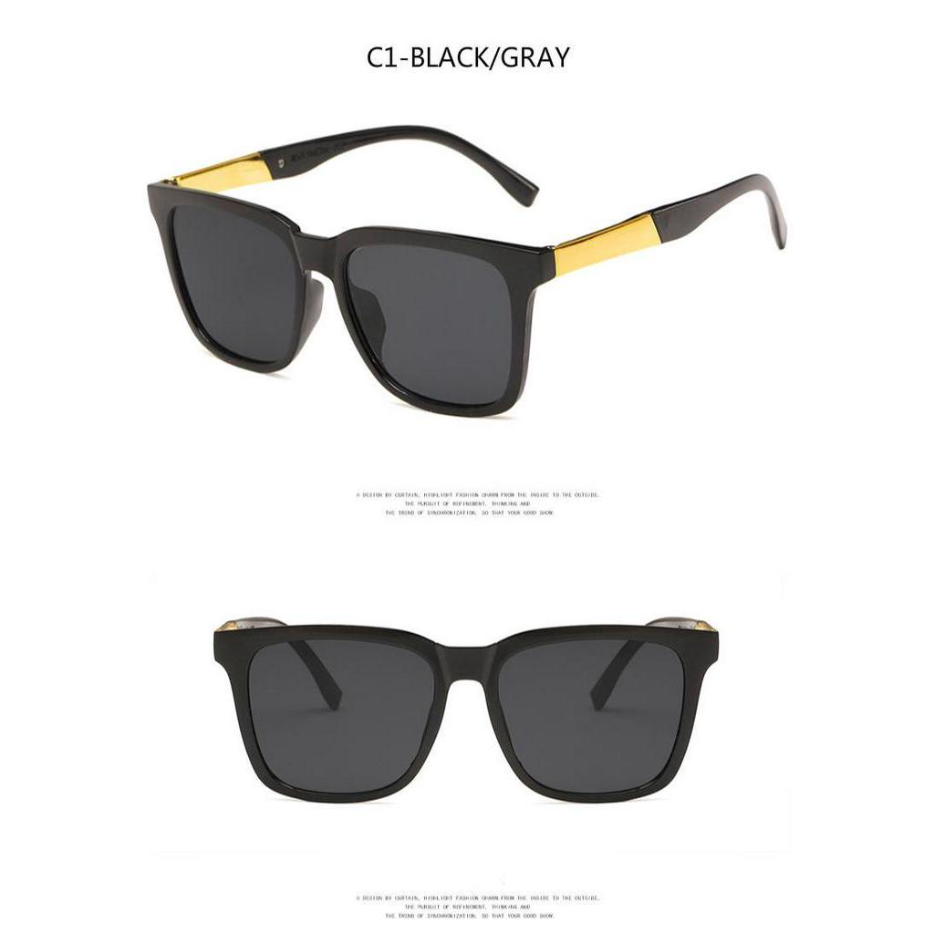 Kính mát gọng vuông phong cách Hàn Quốc retro 2020