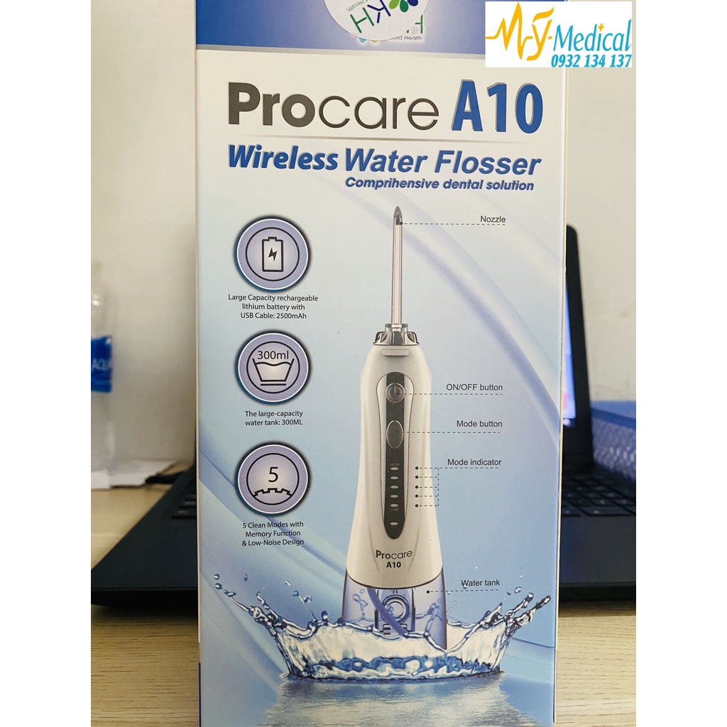 Máy tăm nước procare A10