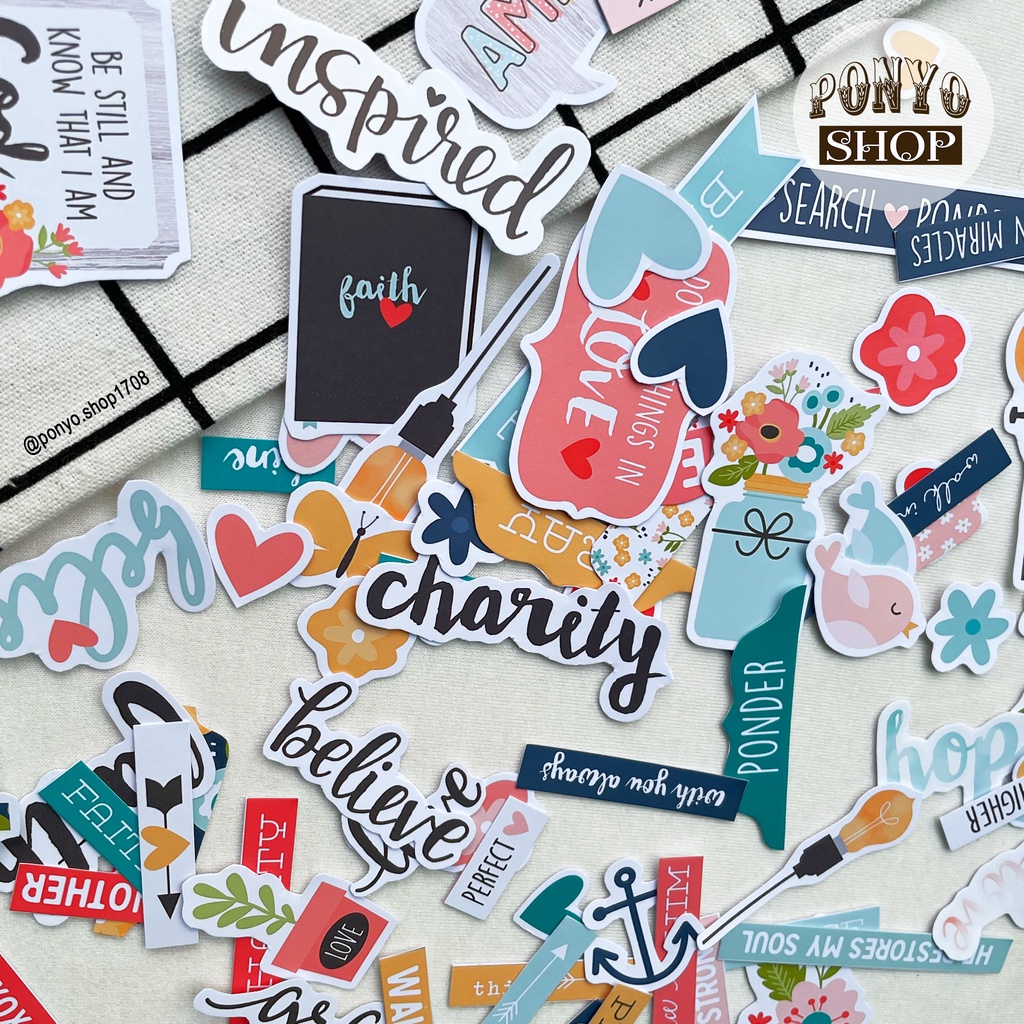 Die cut - hình cắt trang trí Scrapbook