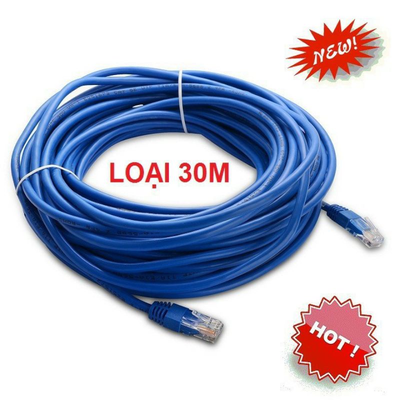 Dây cáp mạng lan 30m bấm sẵn