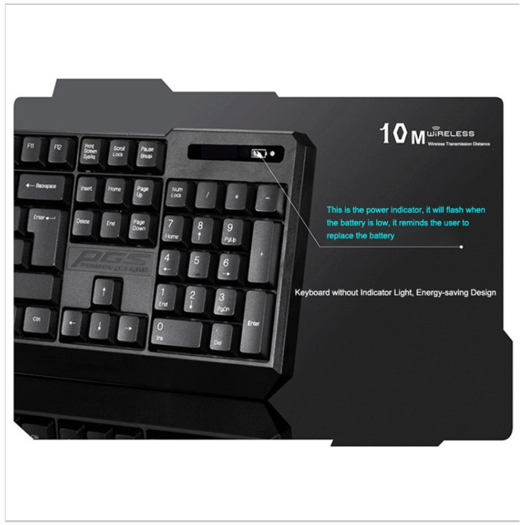 Combo chuột và bàn phím game thủ không dây Motospeed G7000