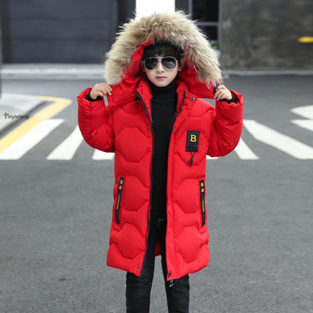 Coats Outerwear Parka Zipper Long sleeve Long Trench coat Hooded Coat Padded Kids' Puffer Boy Bomber Winter Quilted Hot