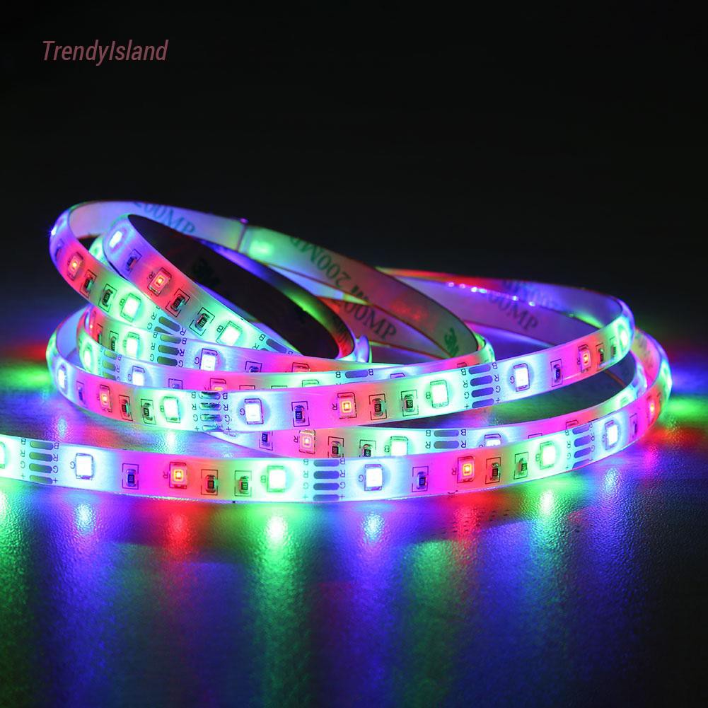 FLEXIBLE Cuộn Dây Đèn Led 3528 Rgb Kèm Điều Khiển Từ Xa