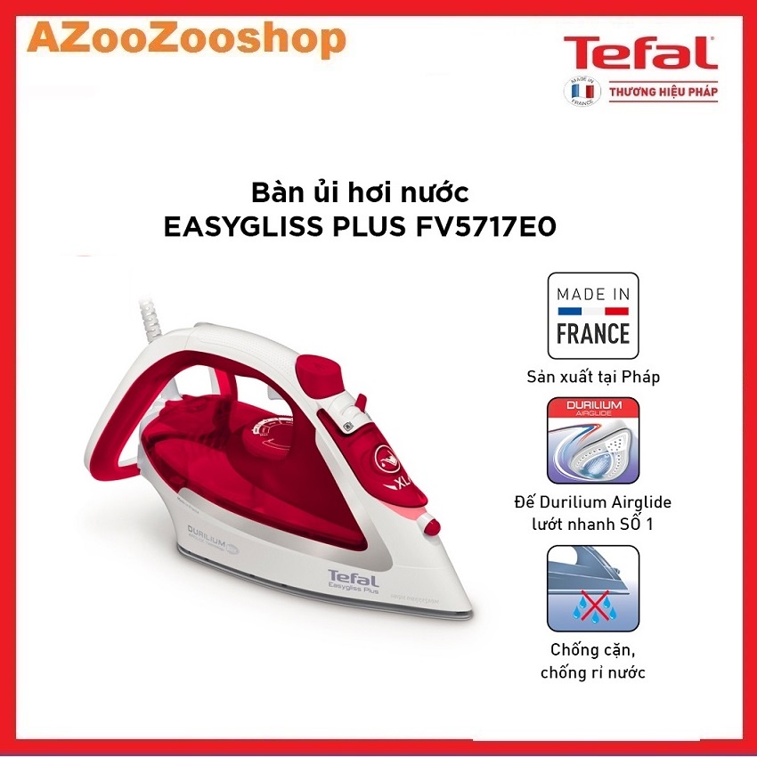 Bàn Ủi Hơi Nước Tefal FV5717E0-2500W- Gian Hàng Chính Hãng - BH 2 năm