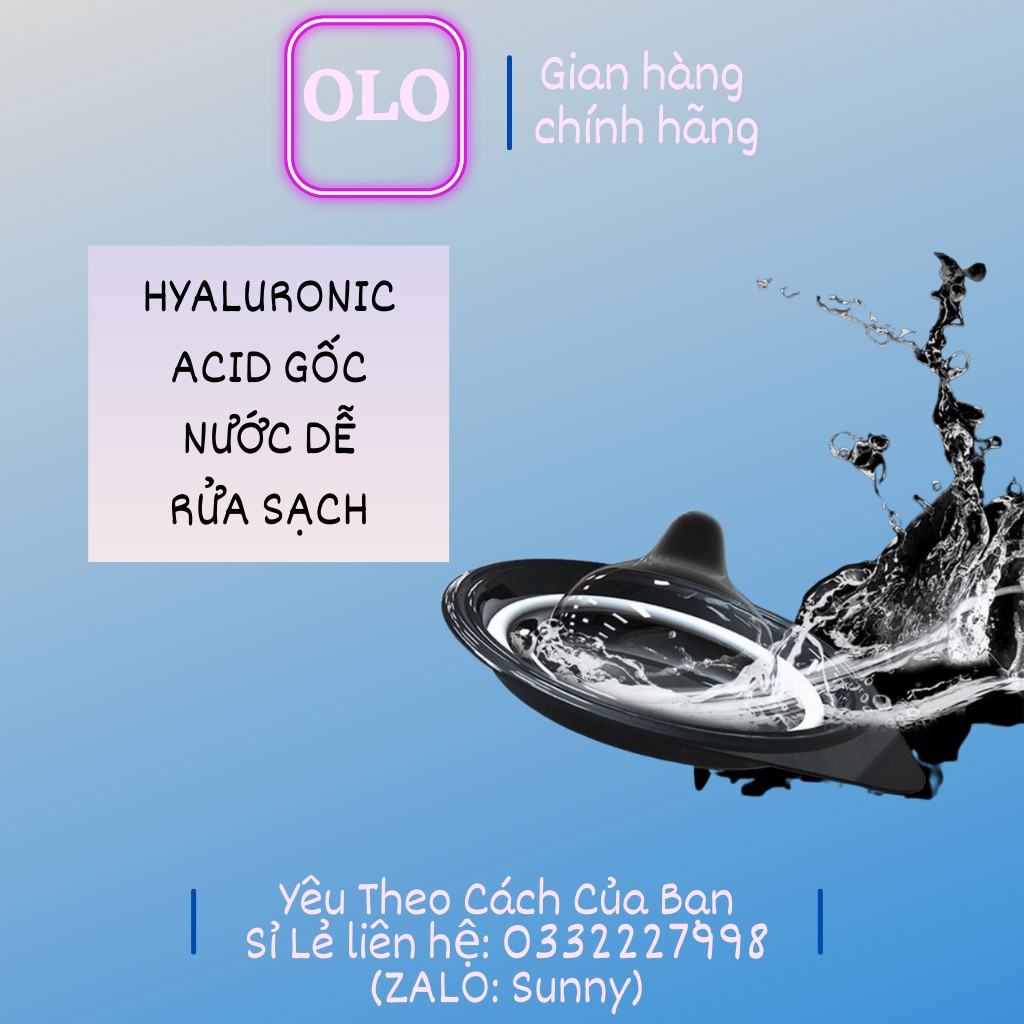 Bao cao su siêu mỏng 0.01 OLO. Siêu mỏng chỉ 0.01mm, cảm giác chân thật , siêu siêu mỏng (10 cái/ hộp)