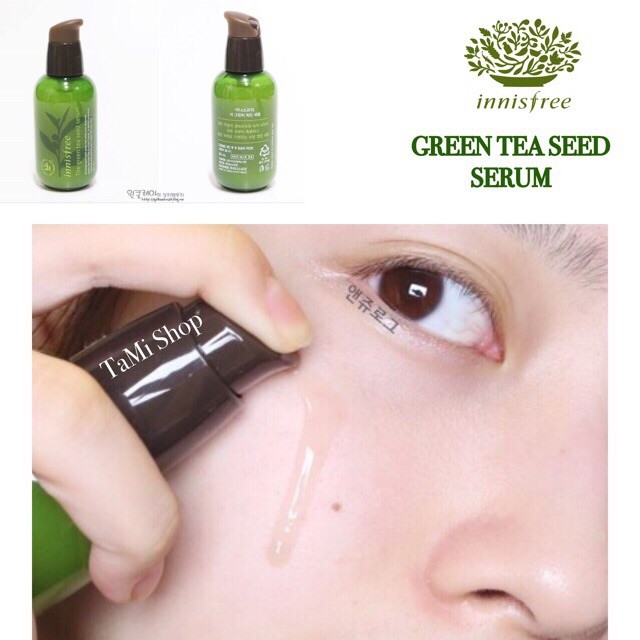 Tinh Chất Dưỡng Ẩm Sâu,Phục Hồi Da Sau Mụn Innisfree Gree Tea Seed Serum