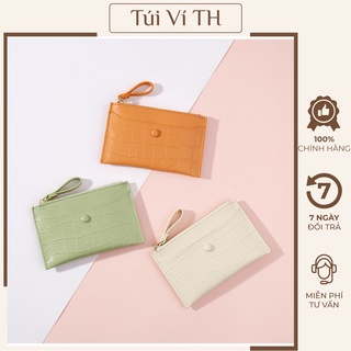 Ví nữ cầm tay nhỏ gọn ví nữ mini phối vân da rắn cực đẹp th04