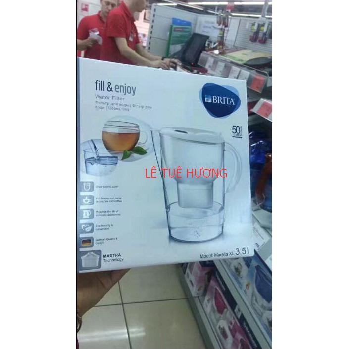 BÌNH LỌC NƯỚC BRITA 2.4 LÍT-3.5 LÍT -HÀNG XÁCH TAY ĐỨC