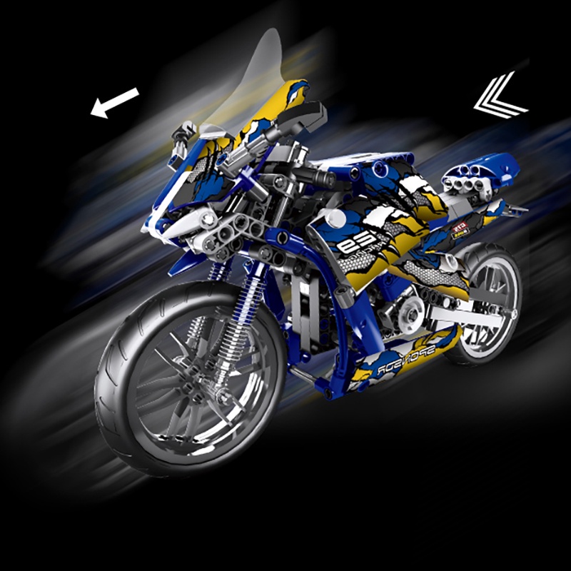 ✓◕Lego khối xây dựng có độ khó cao khổng lồ mô hình xe mô tô BMW dành cho người lớn đồ chơi lắp ráp công nghệ Harley cậu