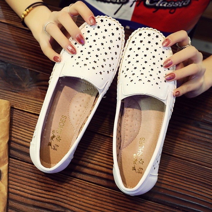 Giày Slip On Nữ - Giày Lười Da Nữ SP34