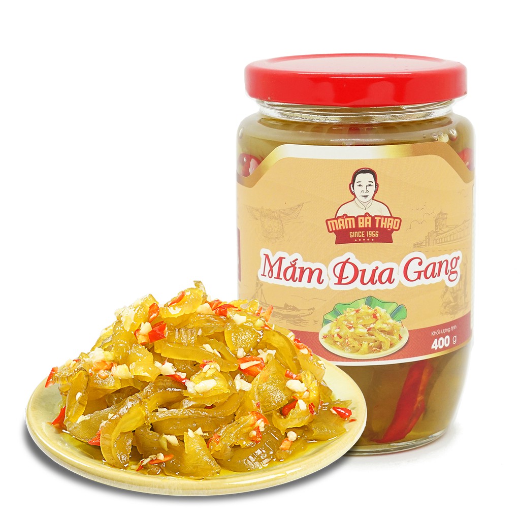 Mắm Dưa Gang Chay 400g - Mắm Bà Thạo - Vựa Mắm Châu Đốc