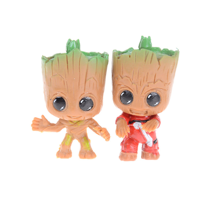 Set 4 Mô Hình Đồ Chơi Nhân Vật Baby Groot Trong Phim Guardians Of The Galaxy